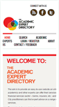 Mobile Screenshot of academic-expert-directory.com